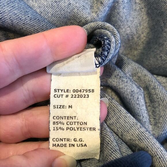 Cut loose navy blue velvet velour tunic top size Medium - Picture 9 of 14